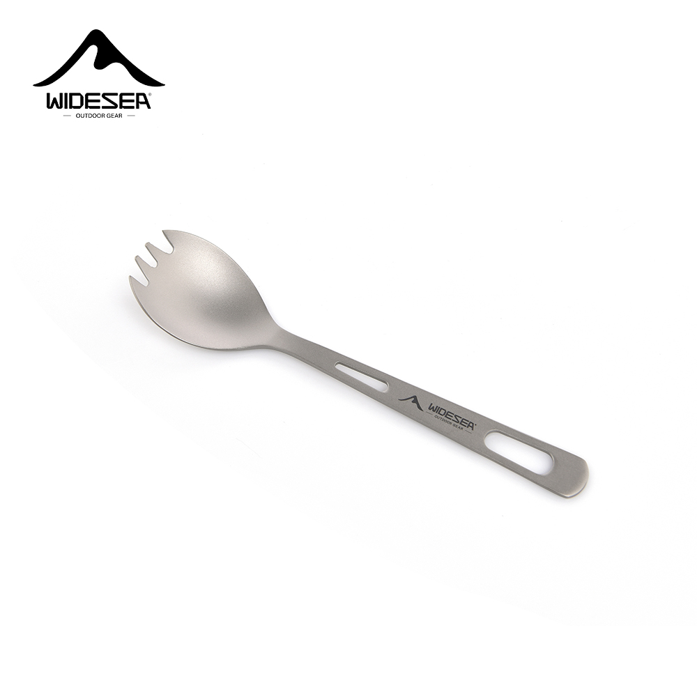 Gaming Kitchen Accessories - Набор для кемпинга Widesea: титановая ложка-вилка,