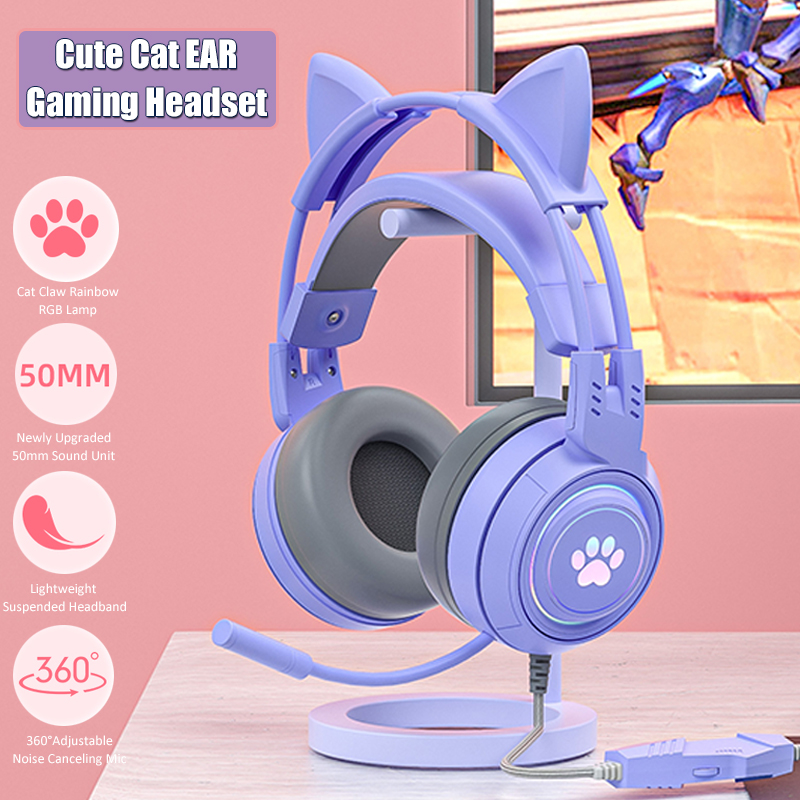 Venom Gaming Accessories - Симпатичные игровые наушники с кошачьими ушками