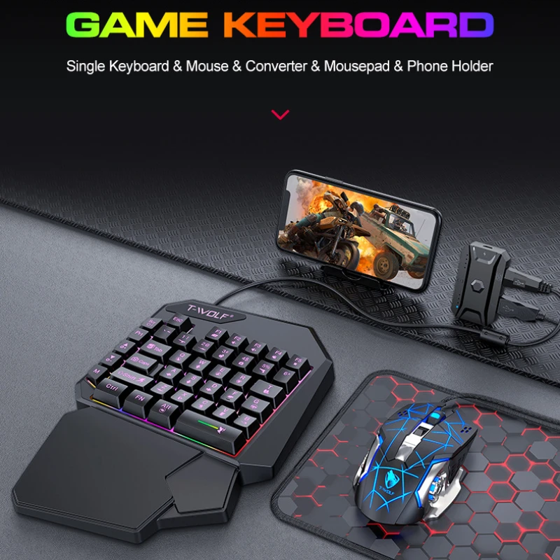 T-WOLF TF900 клавиатура для од – обзор и цена Gaming Accessories For Mobile