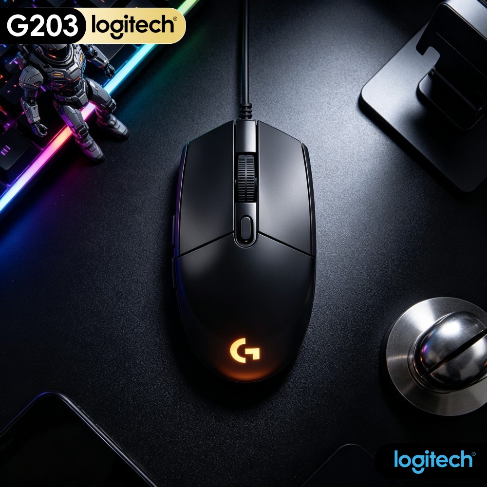 Проводная игровая мышь Logitec – обзор и цена Logitech Mouse G203