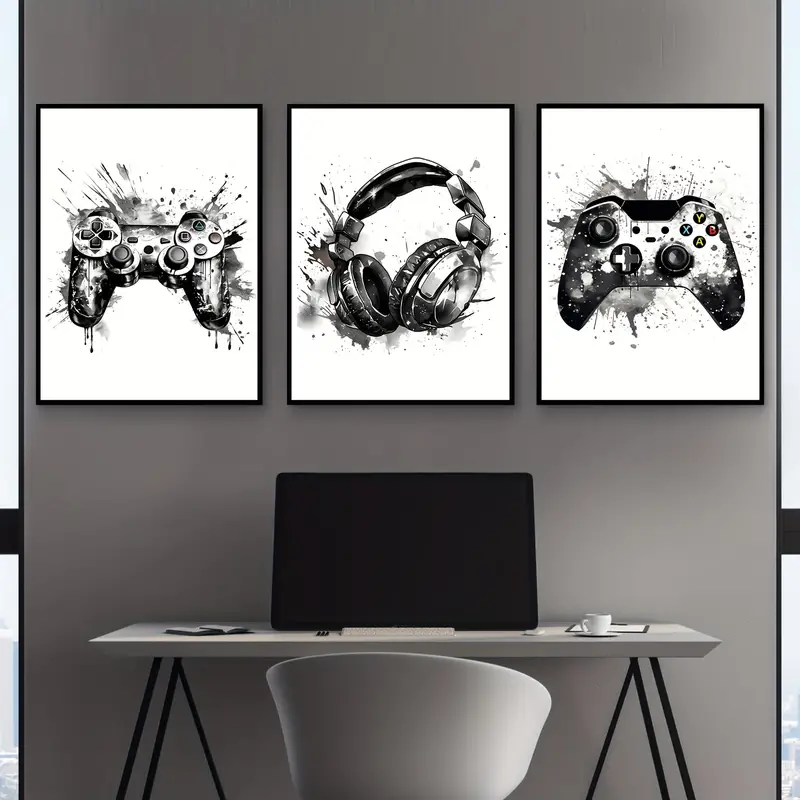 3 безрамочных холста с картина – обзор и цена Gaming Accessories Wall