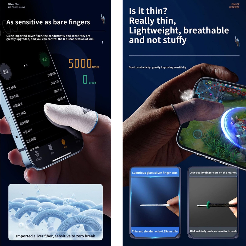 1 пара, Защитные чехлы для сен – обзор и цена Gaming Accessories For Mobile