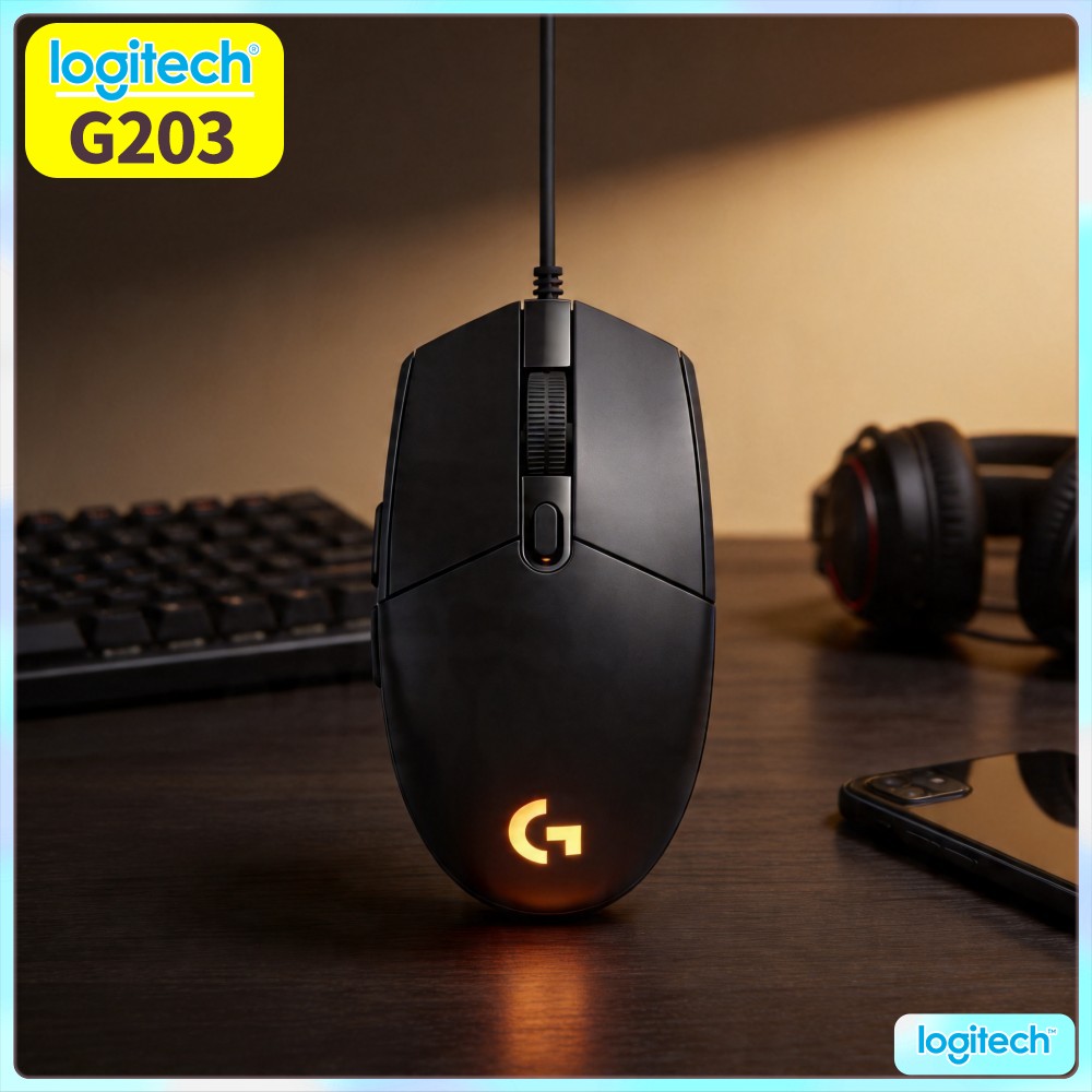 Проводная игровая мышь Logitec – обзор и цена Logitech Mouse G203